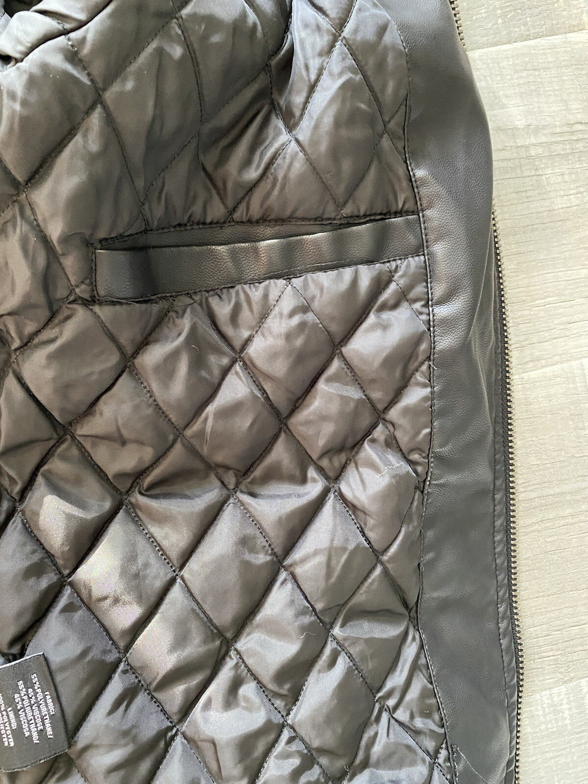 Leather Jacket Outlaw Jacket Faux Leather Rockstar Jacket Diesel Chromehearts LA