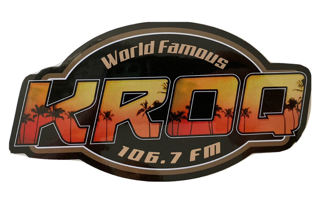 KROQ Sticker 106.7 KROQ  Radio Station Sticker World Famous KROQ Bumper Sticker