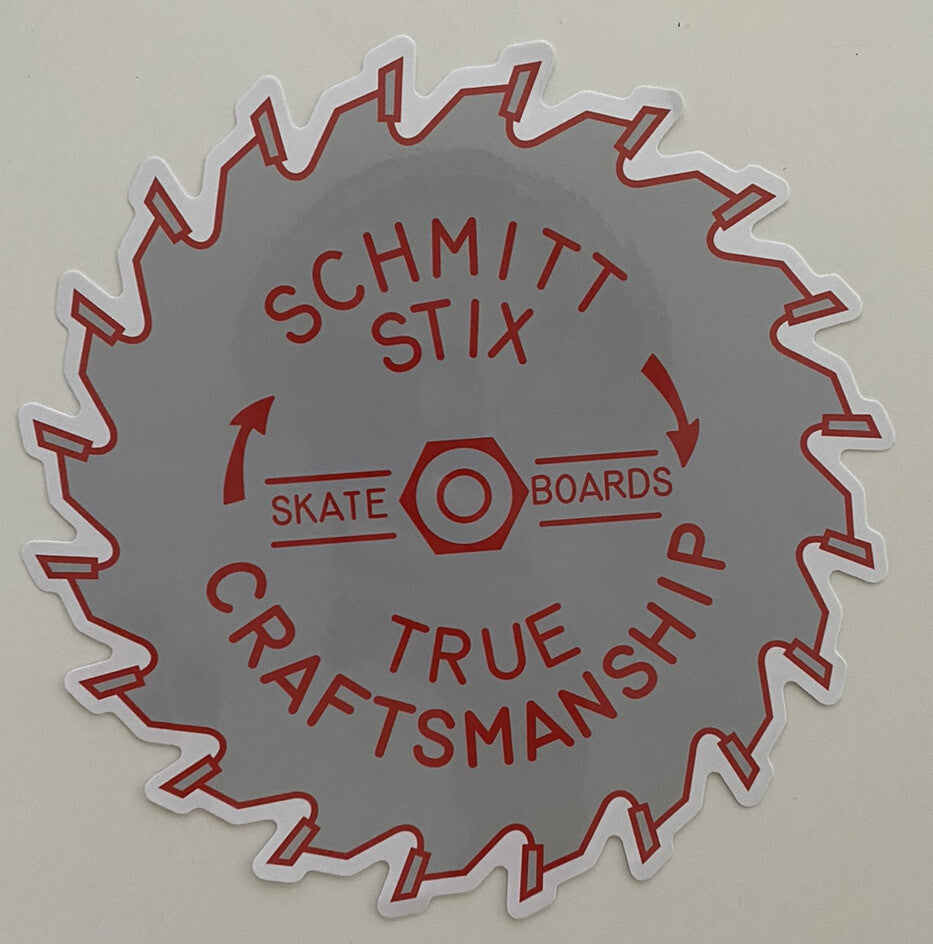 SCHMITT STIX STICKER  XL 8” VINTAGE SKATEBOARD DECAL “BOGO” Powell Girl