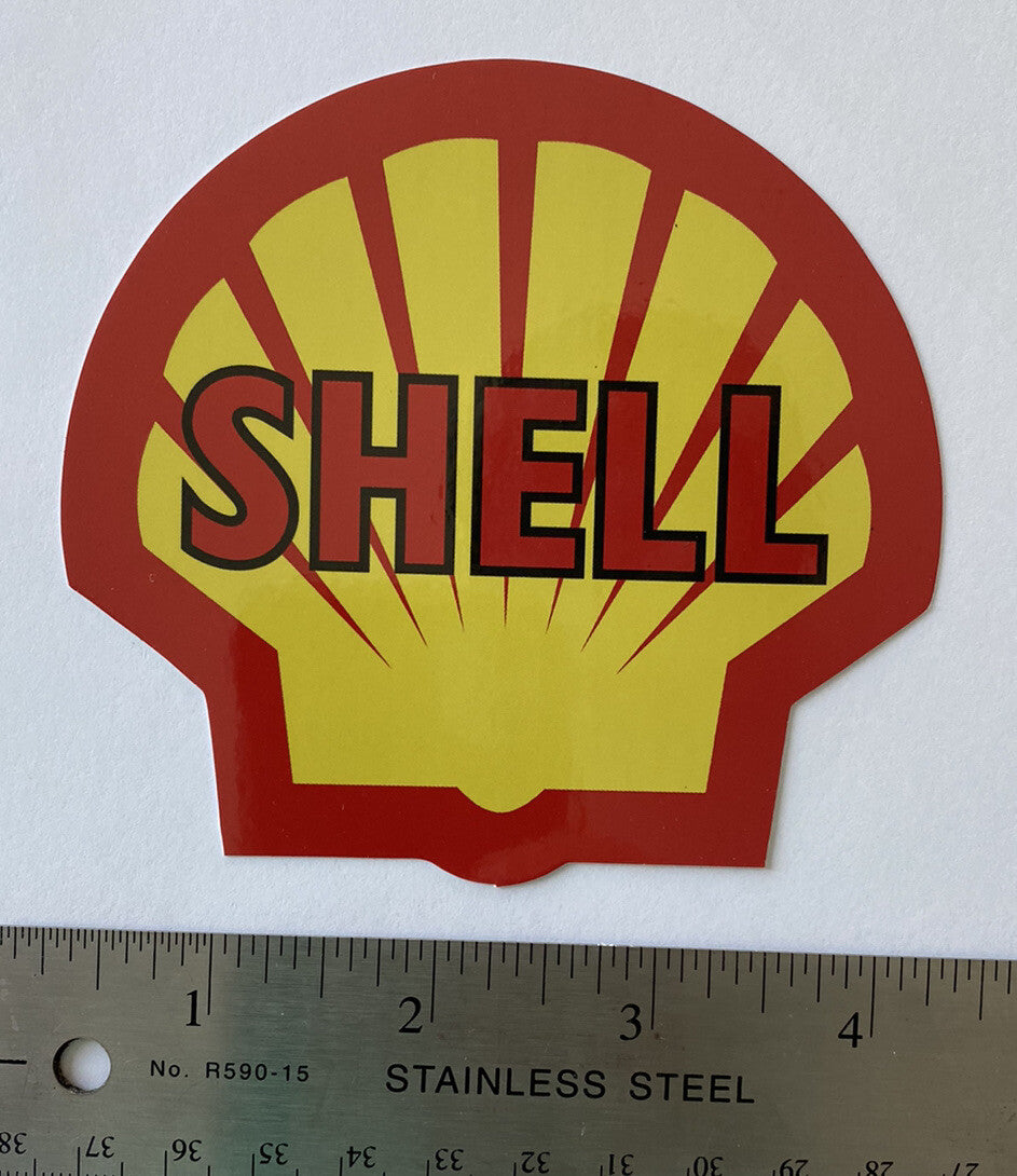 SHELL GAS Station STICKER SHELL VINTAGE STICKERS SHELL GAS DECALS BOGO 4” BP Gas