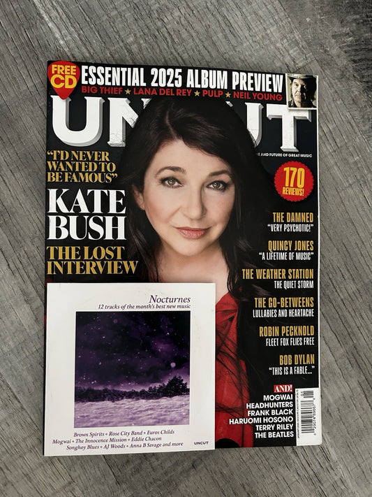 Uncut Magazine Take 334 January 2025 With CD 170 Reviews Kate Bush Bob Dylan
