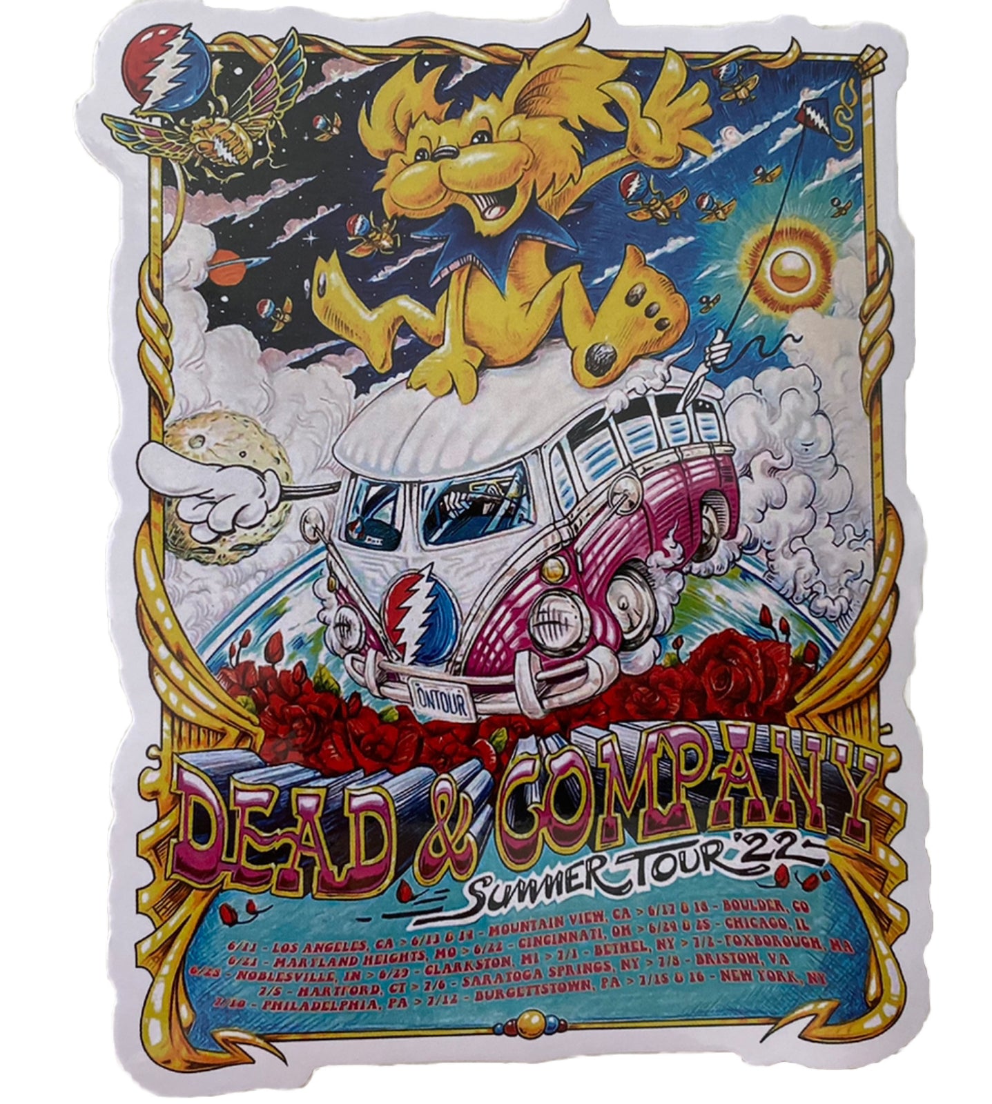 Grateful Dead  Jerry Garcia  Dead & Co.  Dead Bear Dead Skull Dead & Company Bus