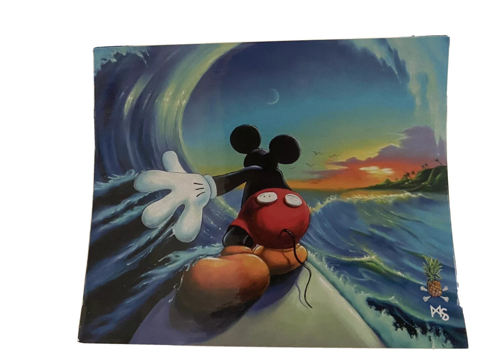 MICKEY MOUSE Surfing SET STICKER Hawaii MICKEY MOUSE Surf STICKER MICKY BOGO