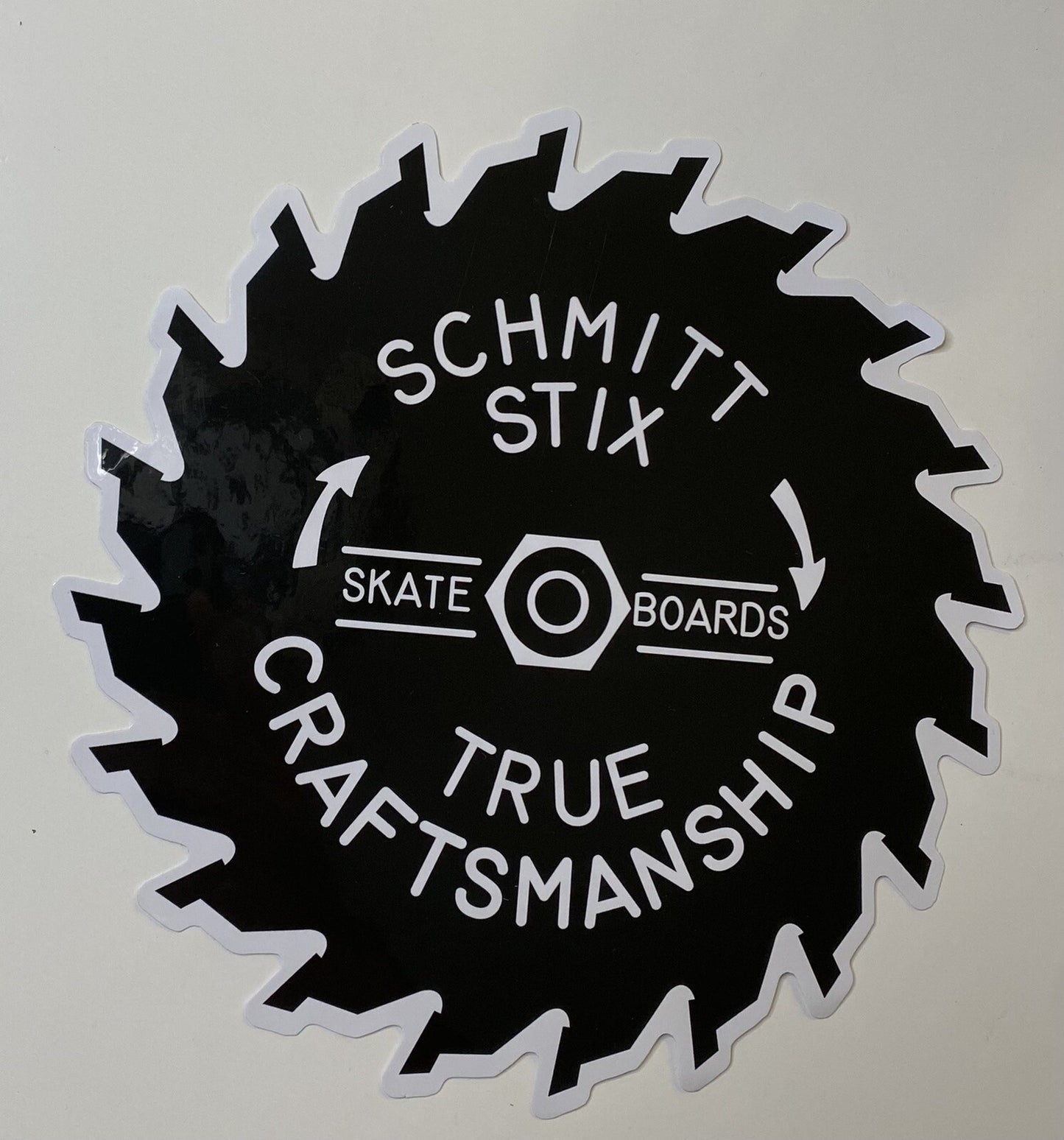 SCHMITT STIX STICKER  XL 8” VINTAGE SKATEBOARD STICKER Indy Trucks Bones Flip