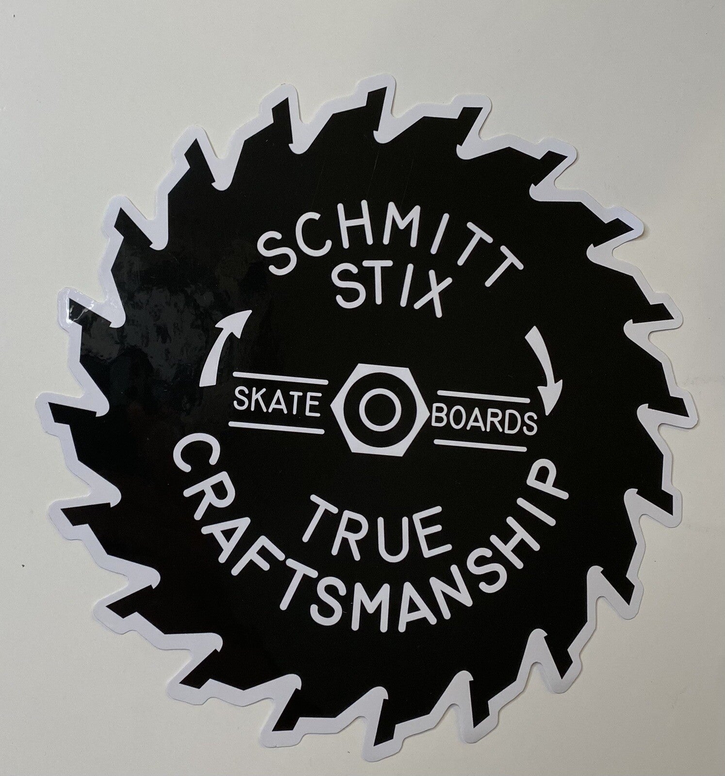 SCHMITT STIX STICKER  XL 8” VINTAGE SKATEBOARD STICKER Indy Trucks Bones Flip