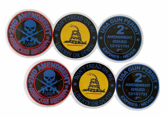 Gun Stickers Military Decals USA Gun S&W Sig Sauer Ruger Colt Gun Permit Glock