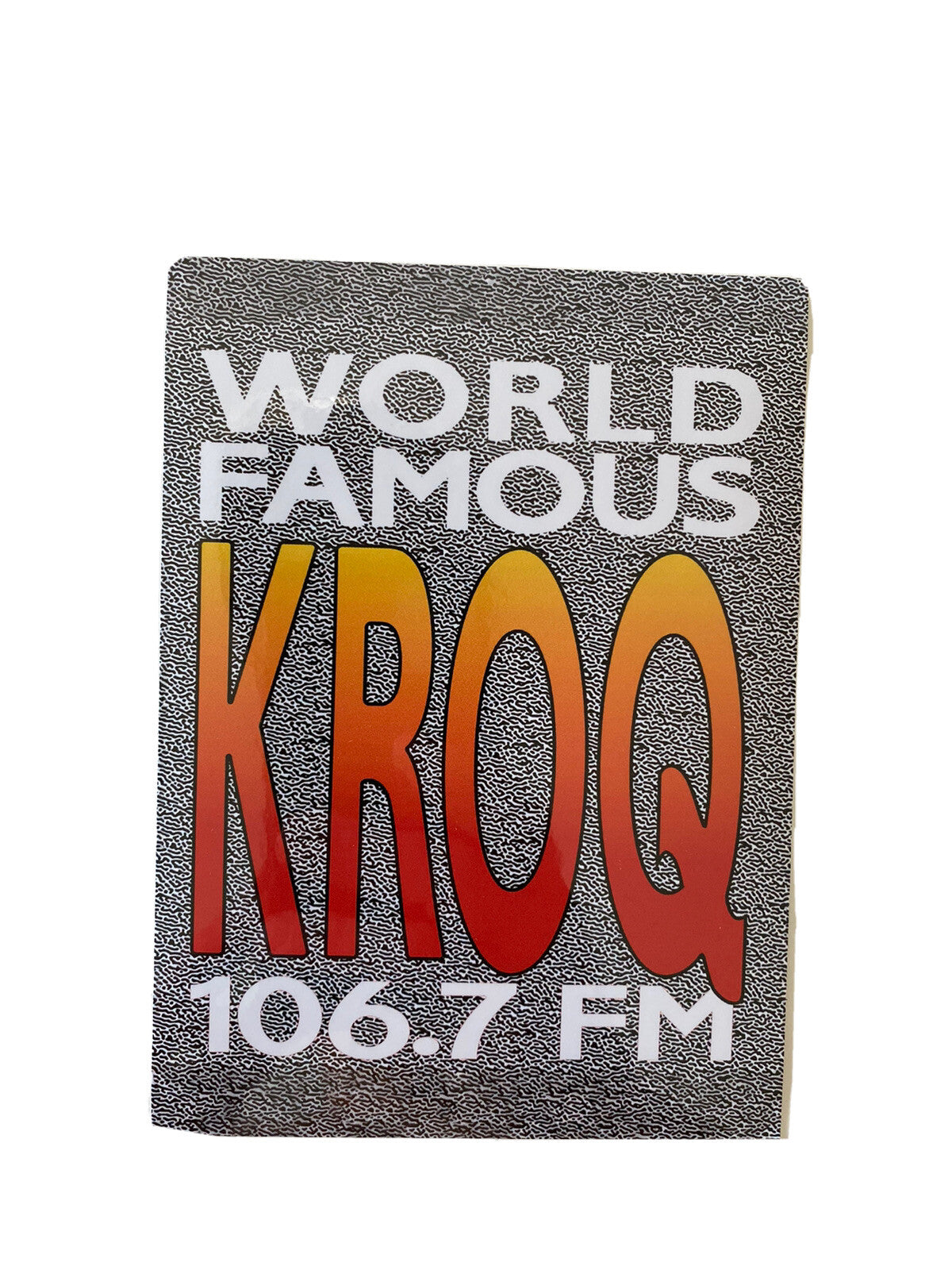 KROQ Sticker 106.7 KROQ  Radio Station Sticker World Famous KROQ ALTERNATIVE 241