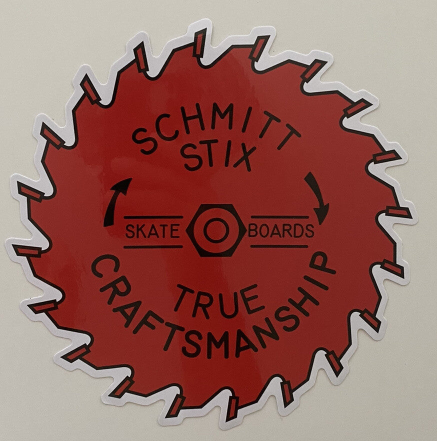 SCHMITT STIX STICKER  XL 8” VINTAGE SKATEBOARD STICKER Bones Plan B BOGO