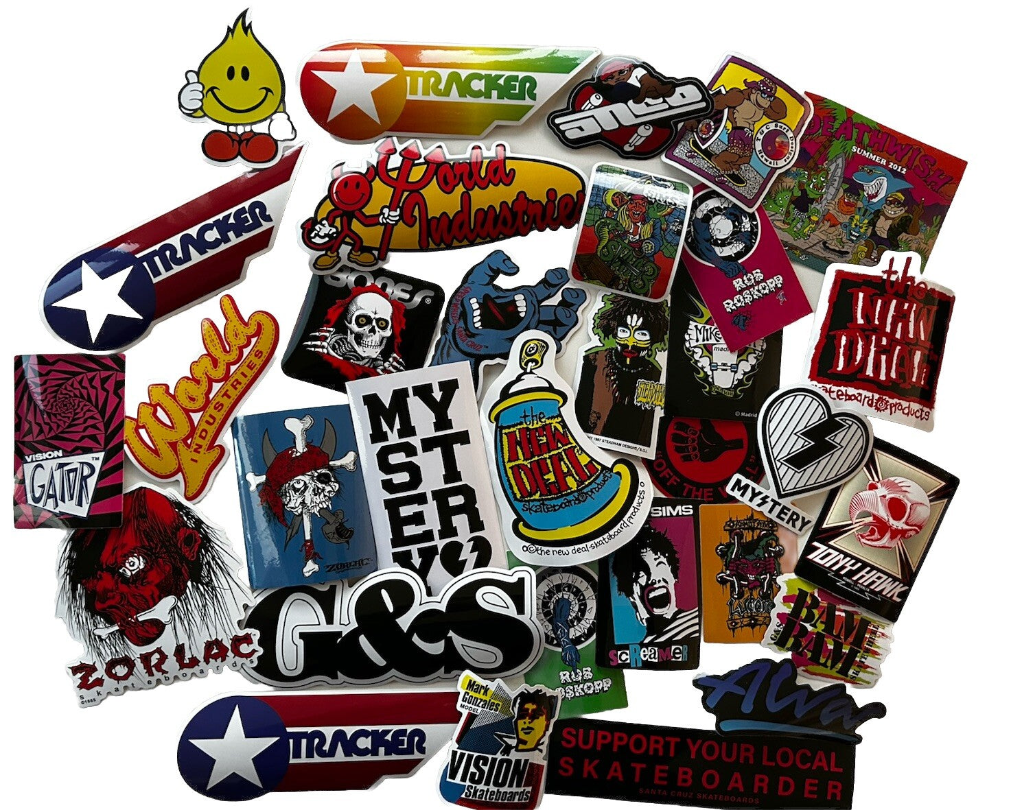 Skate Sticker Stack Skateboard Stickers & Vintage Skate Decals | Shop Classic & Custom Des ...