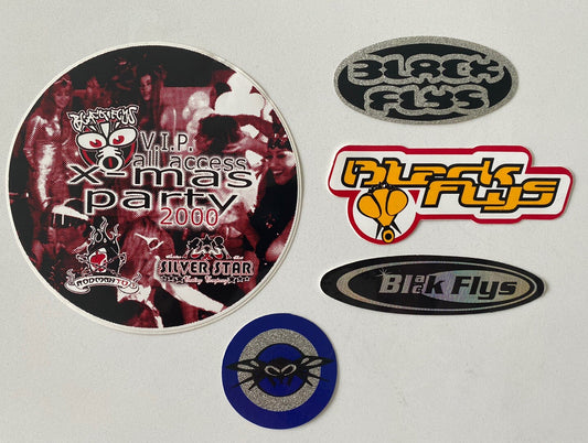 BLACK FLYS STICKERS Band Sticker Vans Sublime Mayhem Rap Lost Misfits RVCA Punk