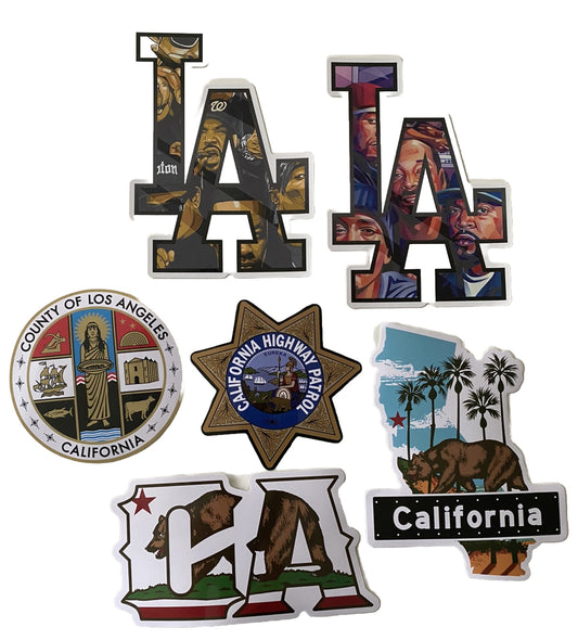 CALIFORNIA Stickers CHP DECAL CHP STICKER RVCA LA DODGERS Decal LA COUNTY SEAL