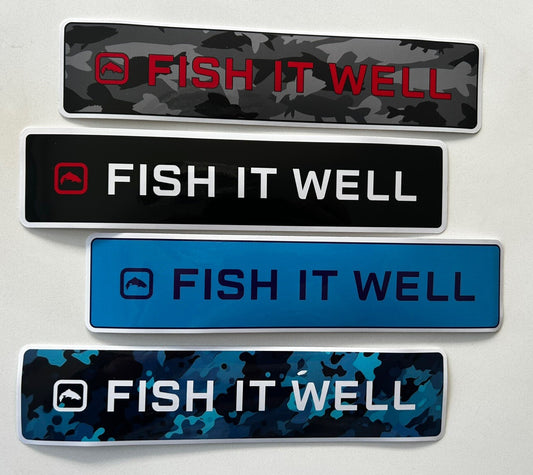 FISH IT WELL FISHING Sticker Set 4 SIMMS PENN Daiwa Shimano PELAGIC Aftco Orvis