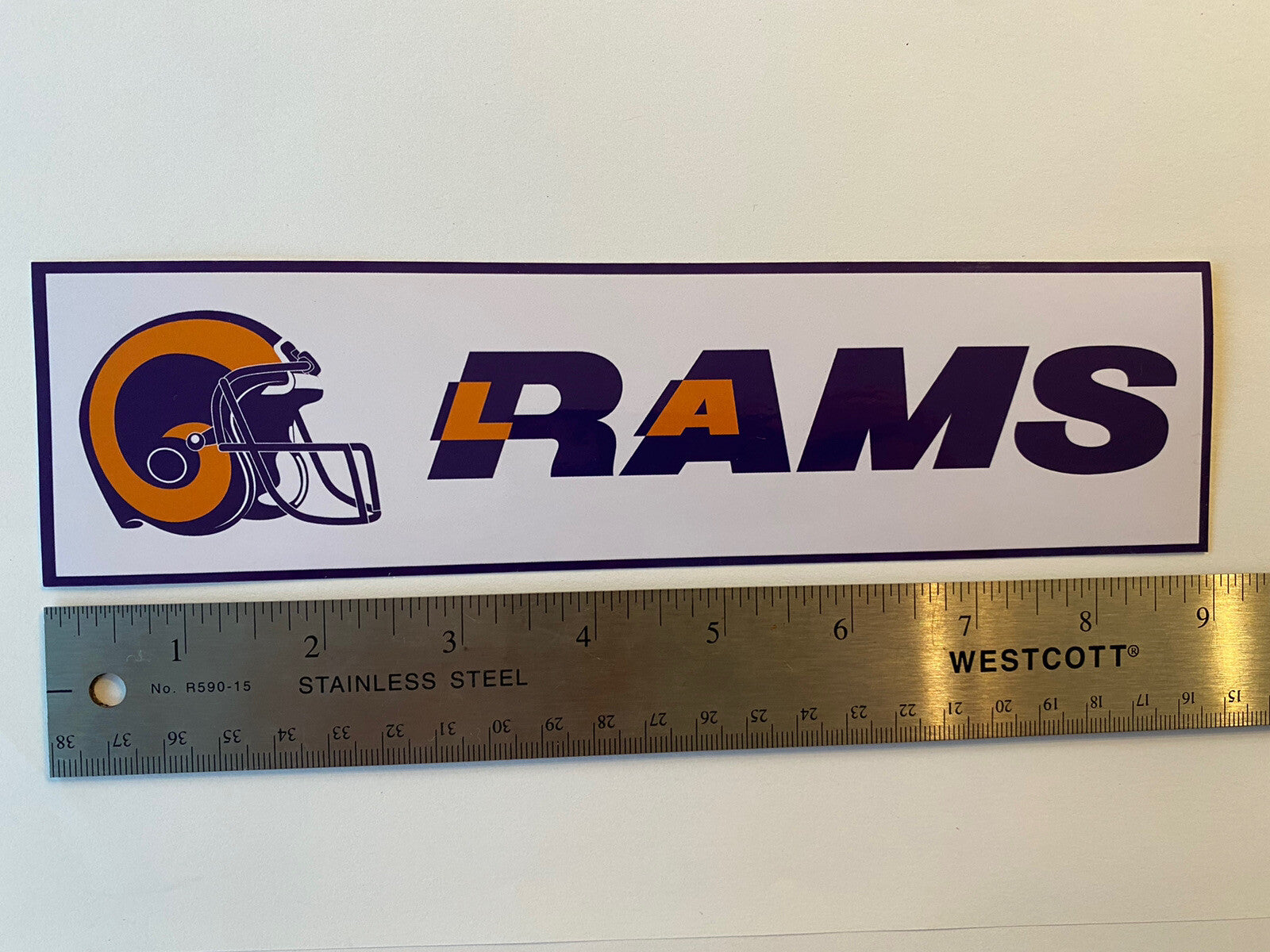LA RAMS FOOTBALL STICKER Vintage RAMS Sticker NFL FOOTBALL STICKERS NFL VINTAGE