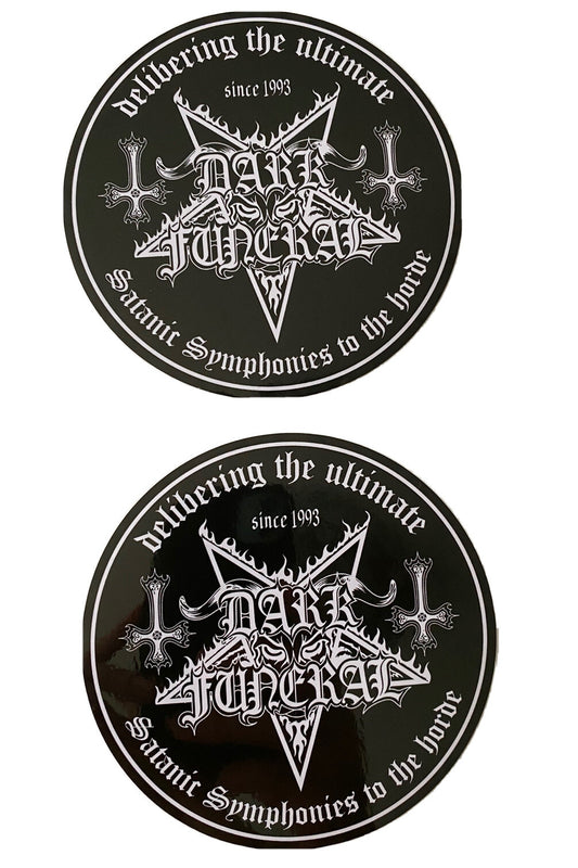 DARK FUNERAL STICKER SET ABBATH IMMORTAL MAYHEM PENTAGRAM BATHORY EMPEROR
