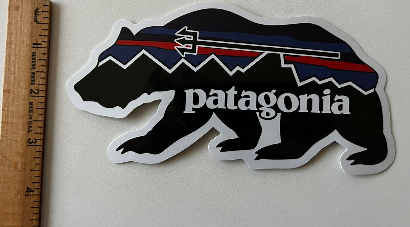 PATAGONIA STICKER XL 7” Bear Decal Park Camping North face Shimano Surf Snow