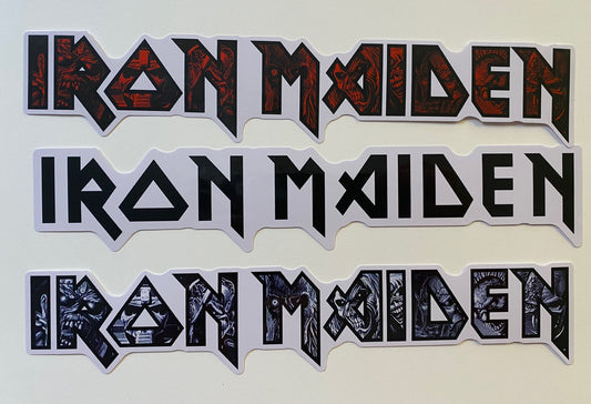 Iron Maiden Sticker Set 3 Eddie Skull Sticker Metallica Slayer Arch Enemy BOGO