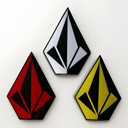 VOLCOM STICKER 8 Inch XL Volcom Team Stickers 3 PACK Lost Slater Skateboard Fcs