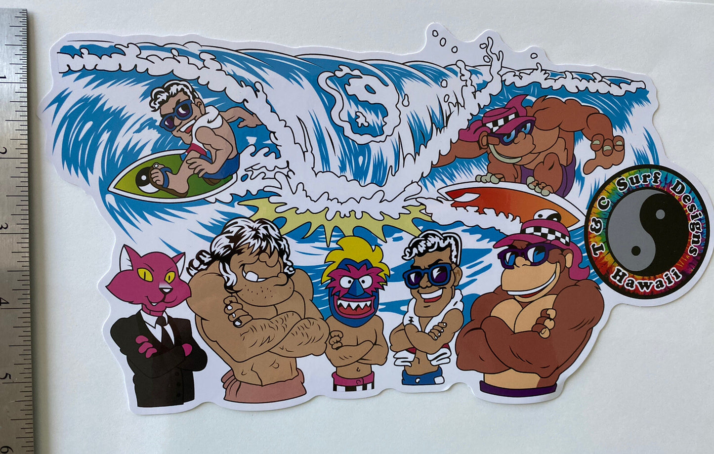 T&C Stickers Town Country Vintage Decals RVCA ONEILL RIP CURL EDDIE GO DARC BONE
