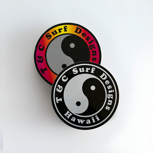 SURFING STICKER SET T&C Sticker Town Country 8”XL Volcom Eddie Would Go Dahui