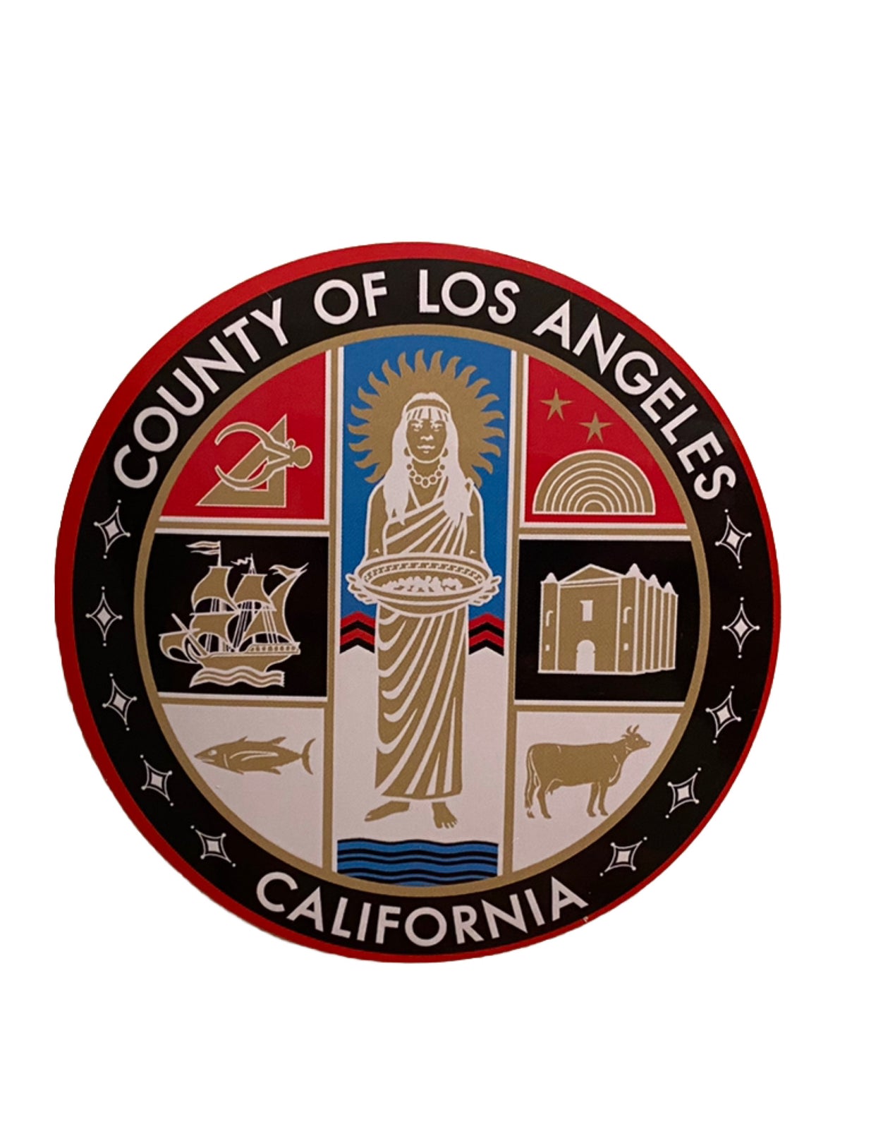 LA County Sticker Los Angeles Sticker CALIFORNIA SEAL BUMPER  Decal CA Bear SET