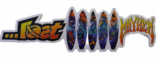 LOST STICKER Mayhem Surfboards Patagonia Rip Curl Globe RVCA Etnies Volcom Fcs