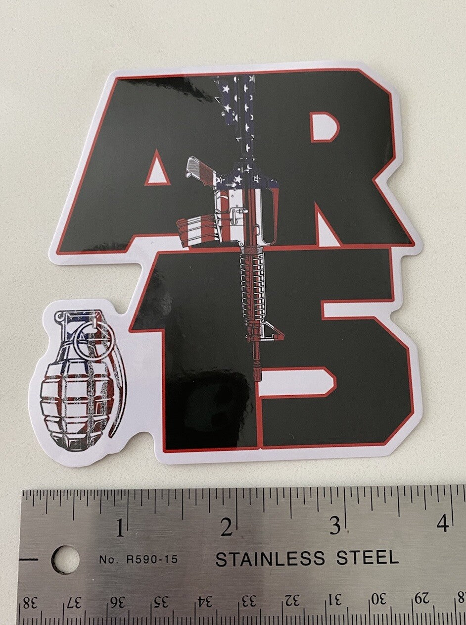 AR15 Gun Stickers Smith&Wesson M&P Glock Springfield Armory Stickers Glock HK