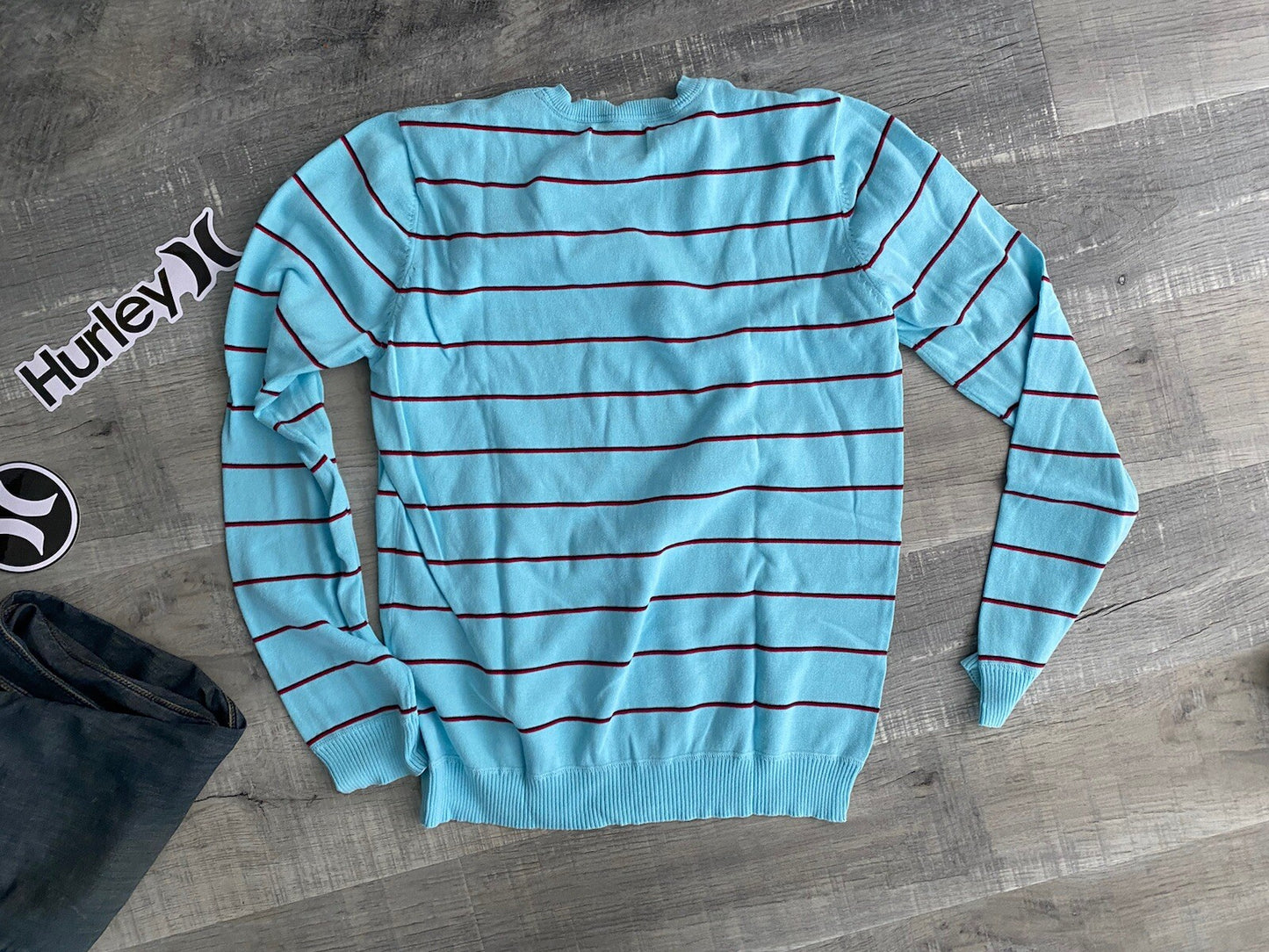 Hurley Outfit Hurley Denim 32 Hurley Sweater Hurley Flannel 3 Pieces In Set Rvca