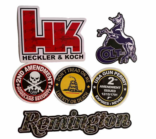 GUN Stickers HECKLER & KOCH Decals Springfield Armory S&W HK Guns Remington Guns