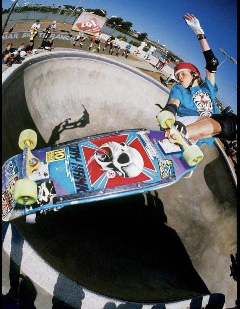 VINTAGE SKATEBOARDING STICKERS 1980’s Skateboarding BOGO TONY HAWK Blue Alva