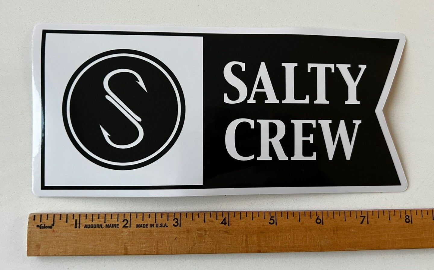 SALTY CREW STICKERS 8” XL Size Team SIMMS Volcom Daiwa Shimano Patagonia Aftco