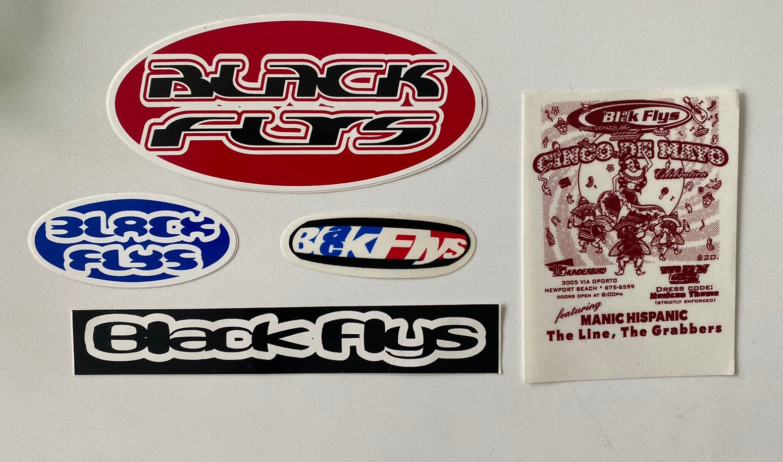 BLACK FLYS STICKERS Music Sticker Vans Sublime Mayhem T&C Lost UFC Mma Bones