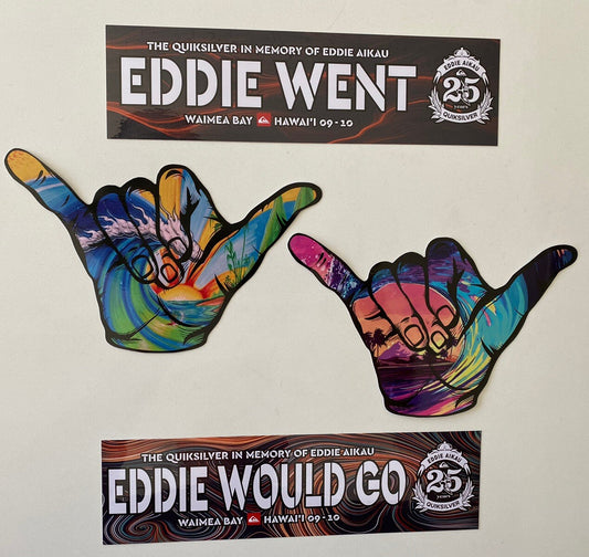 Eddie Would Go STICKER Big Wave Invitational Hawaii 2010 Quiksilver Surf Sticker