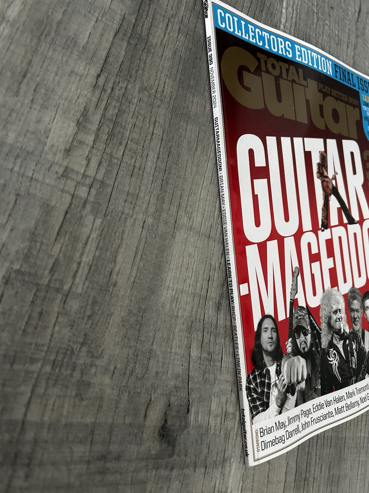 FINAL ISSUE Total Guitar Magazine November 2024 GUITAR MAGEDDON Guns n Roses NEW