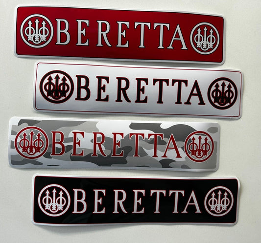 Beretta Stickers XL 9” Gun Stickers Hunting Ruger Rifle Glock Colt Sigsauer SHTF