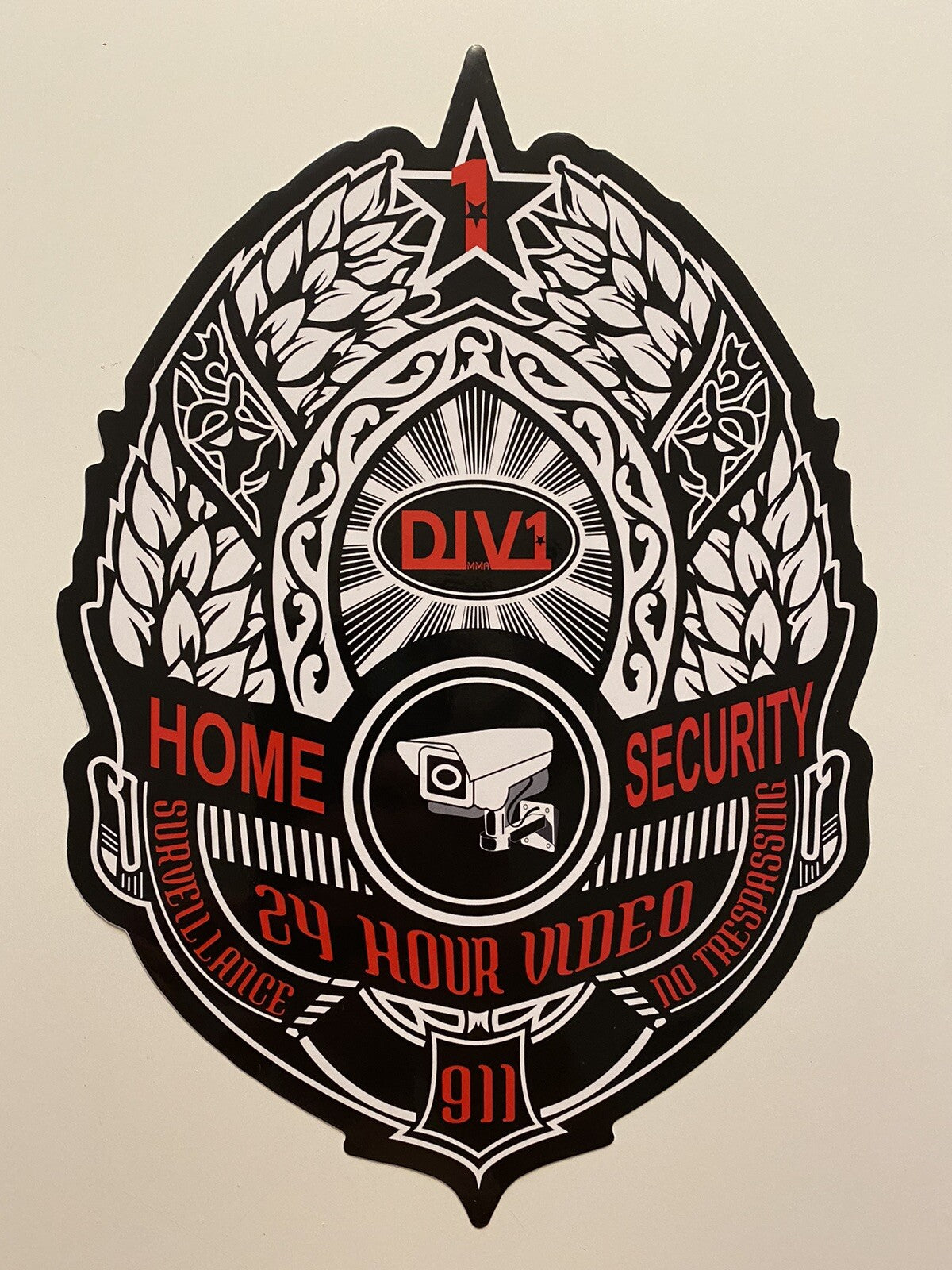 ALARM STICKER BEEARE STICKER NO TRESPASSING STICKER VIDEO CAMERA STICKER CCTV