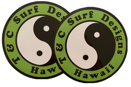 T&C Sticker Town Country Surfboards 2 STICKER SET 8” XL SURFBOARD Size Vissla