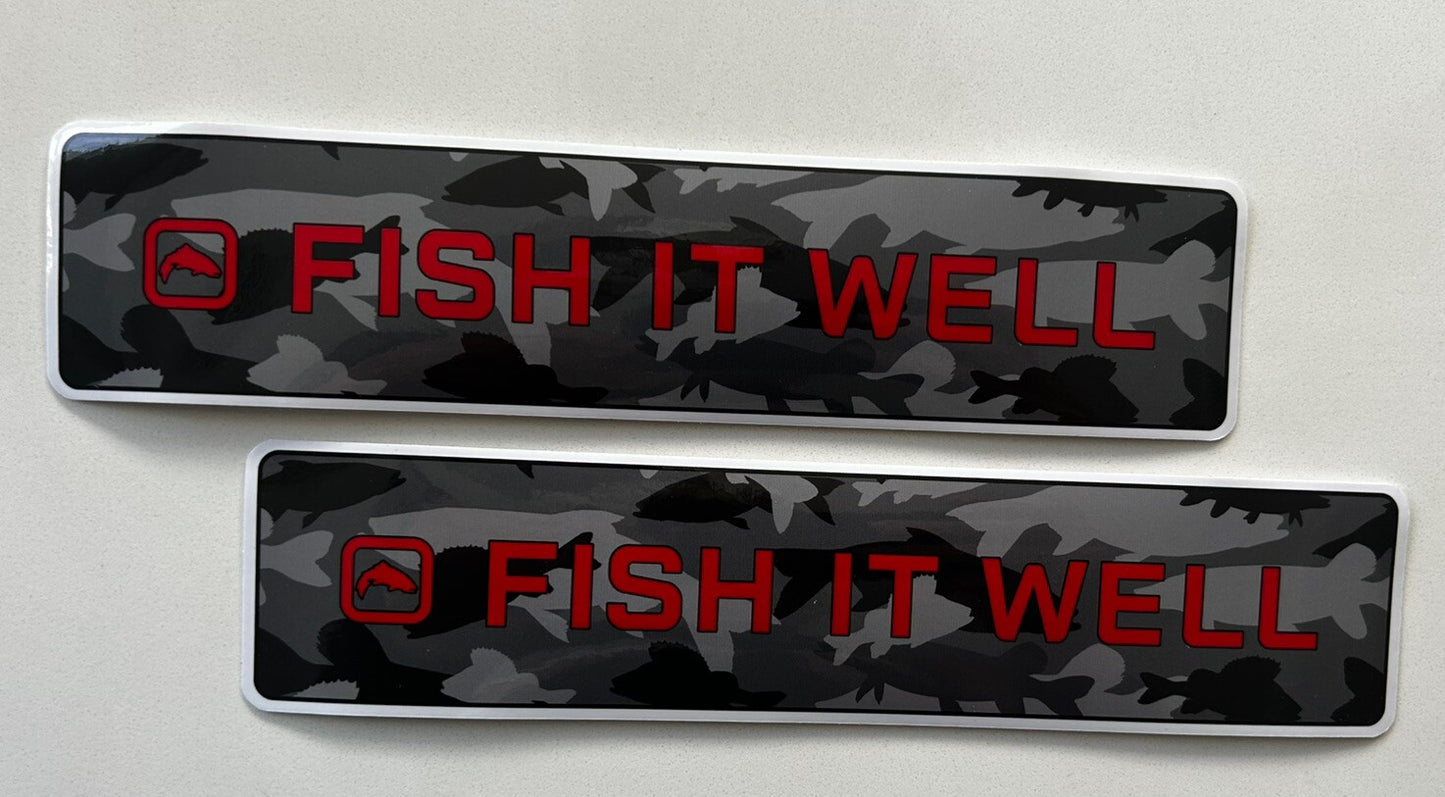 FISH IT WELL FISHING Stickers SIMMS PENN HUK Daiwa Shimano PELAGIC Aftco Orvis