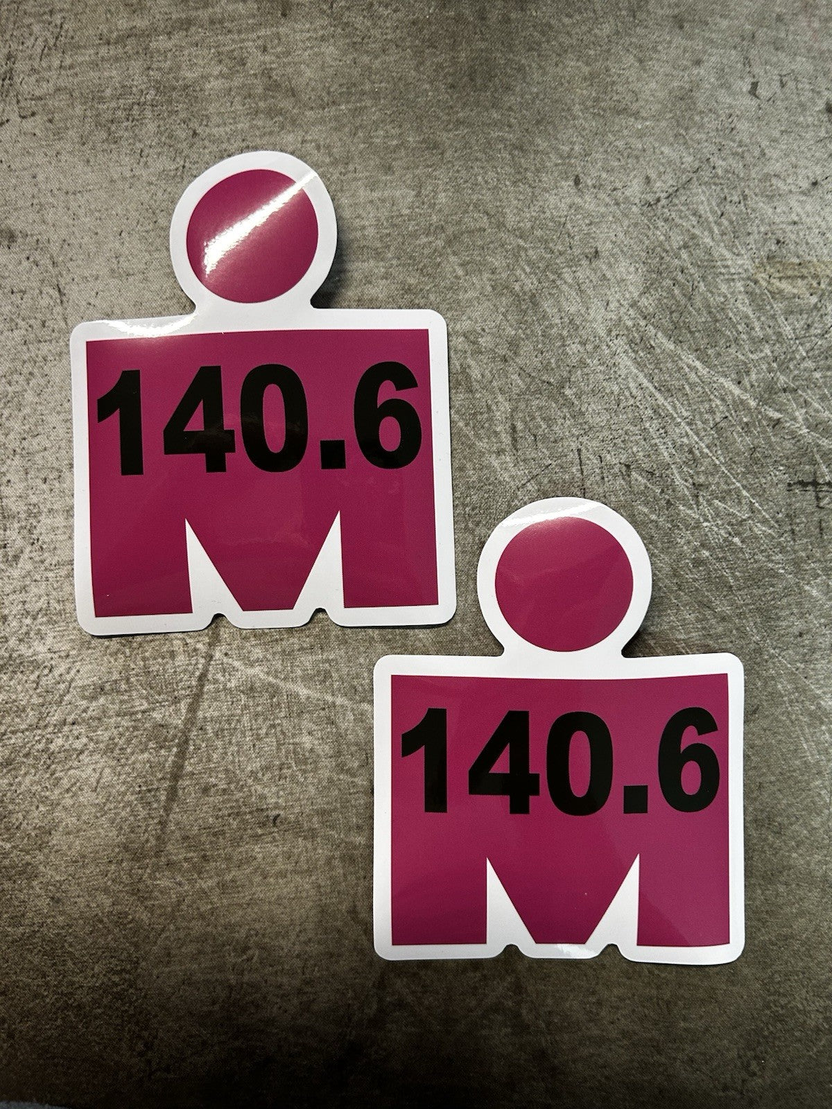 Ironman Sticker XL Set Of 2 Ironman 140.6 Running Stickers Cycling Swimming Race