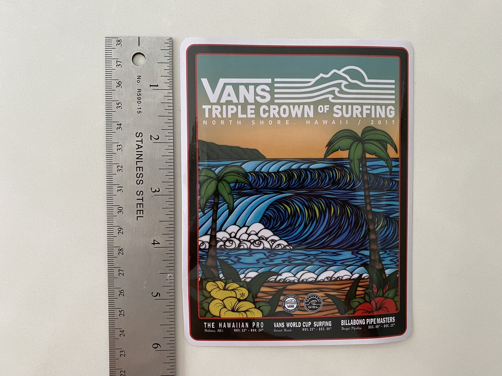 Pipe Masters Lexus Pipe Pro Surf Sticker Eddie Would Go RVCA WSL Surfing Vans Fc