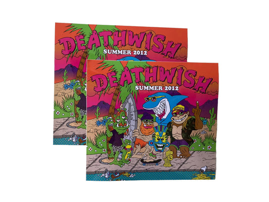 DEATHWISH Sticker VINTAGE SKATEBOARD STICKER WORLD INDUSTRIES SANTA CRUZ