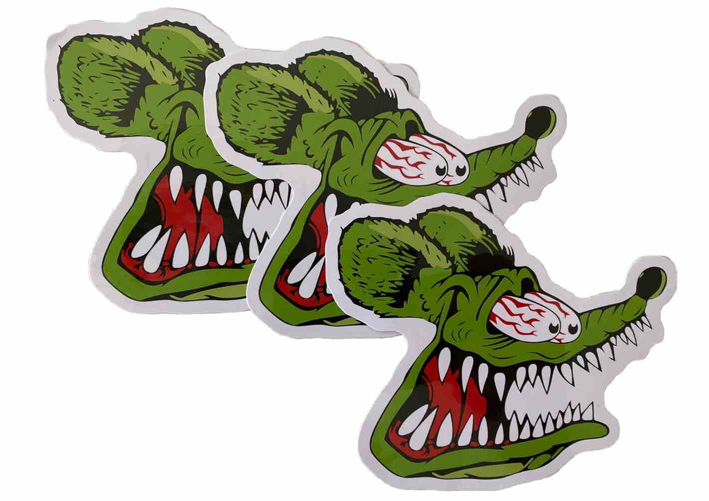 RAT FINK STICKER Lot 3 Lost Volcom RVCA T&C  NASCAR Decal Truck Moto Rockabilly