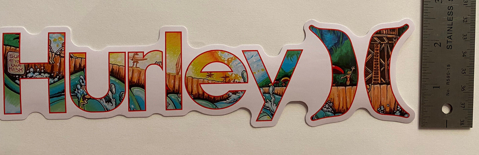 Surf STICKER SET 4 Volcom Surf STICKER RIP CURL T&C Vintage Stickers Nike Skate