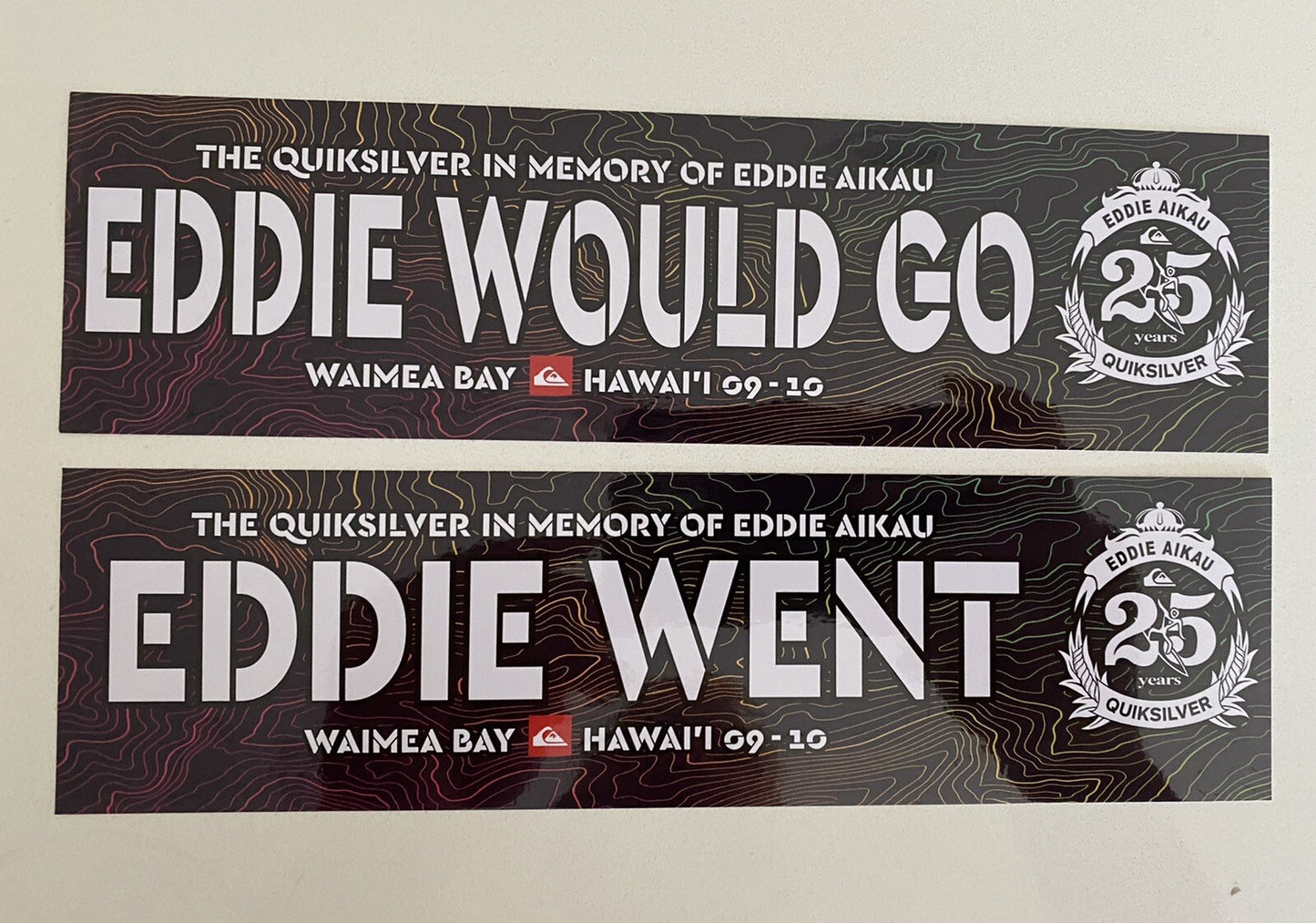 Eddie Would Go STICKER Set BOGO Vintage Surf Sticker EDDIE GO DECAL 10 BILLABONG
