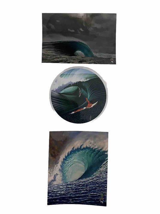 SURFING Art STICKER Set Vintage STICKERS Roark LOST RVCA Surf Photos Pipeline