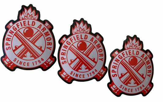 Gun Sticker Springfield Armory Decals 4” Glock Colt NRA Sigsauer HK Hunting Fish