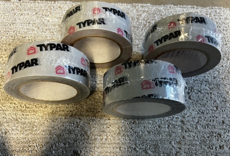 Typar  1-7/8 in. x 165 ft. Construction Tape Roll Case Of 4 Rolls Heavy Duty Tap