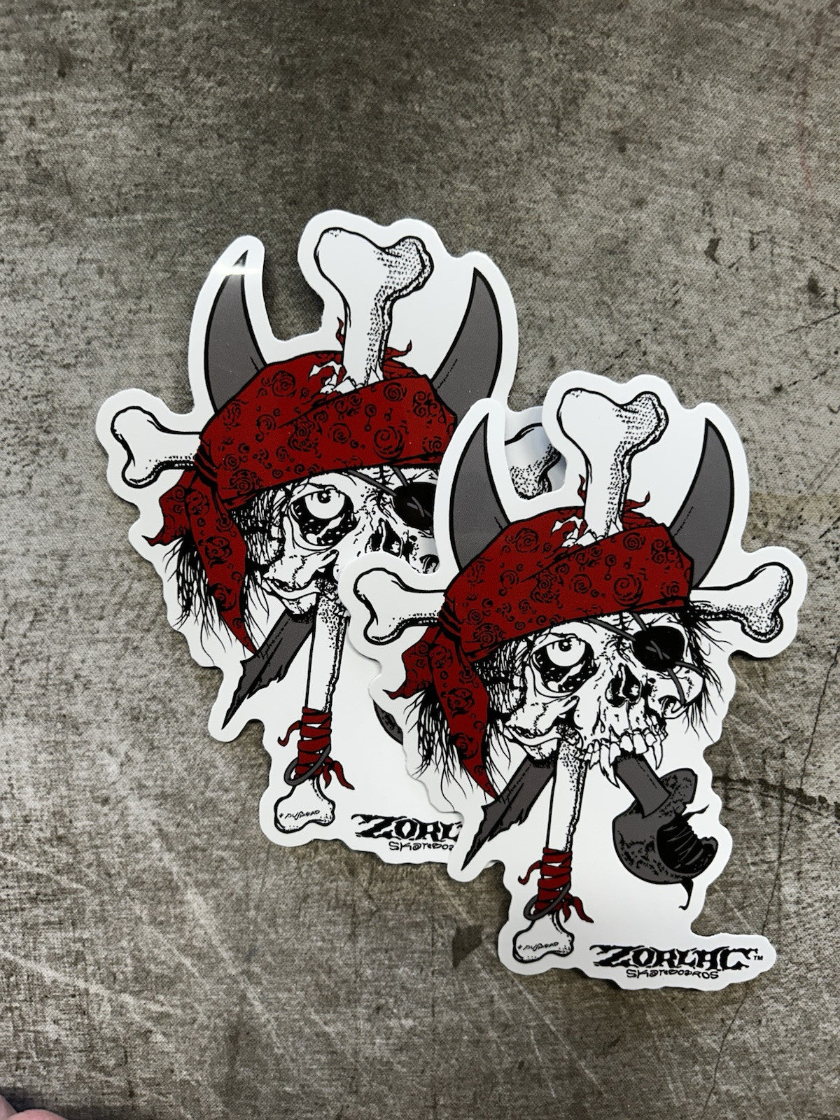 ZORLAC SKATEBOARDS STICKER 2 VINTAGE SKATEBOARD STICKER Metallica Santa Cruz