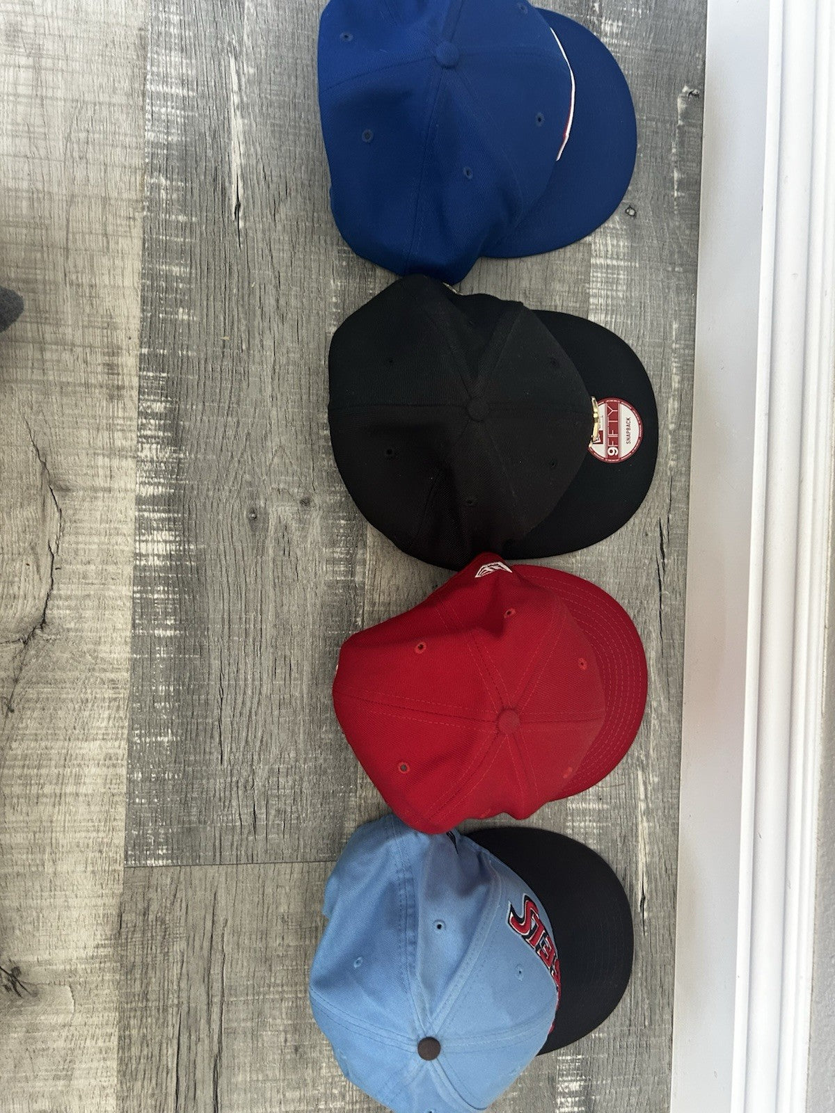 MLB Authentic Angels LOT 4 HATS New Era 59FIFTY Fitted Cap 3 Snap Hats 7 1/4 LA