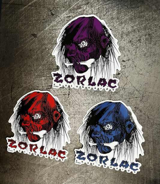 ZORLAC SKATEBOARD STICKER SET XL VINTAGE STICKER Thrasher Madrid Alva Punk DGK