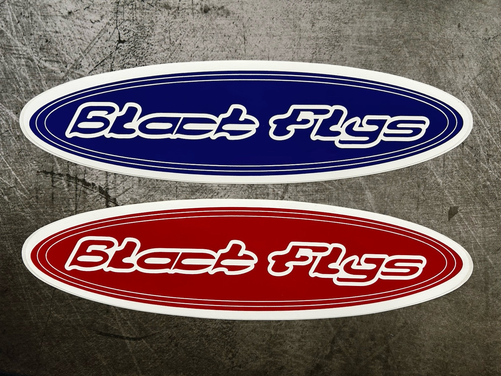 BLACK FLYS STICKER 2 Pack 12” XXL Surf Stickers FLIP Pornstar Volcom Vintage Ska
